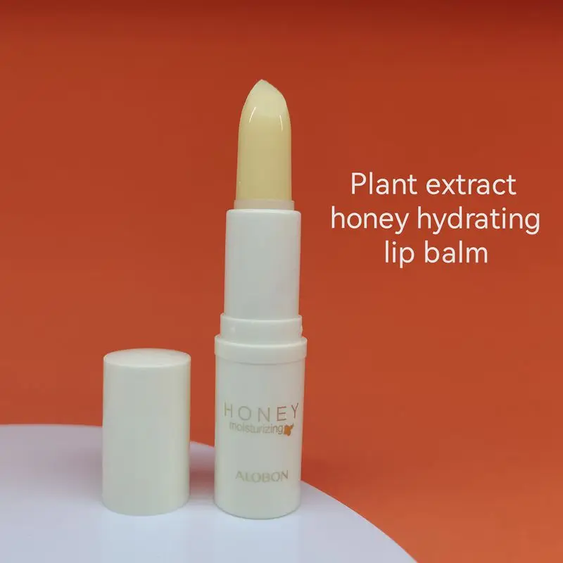 Custom logo beeswax nutritious long lasting moisturizing mint lip care chapstick honey lip balm