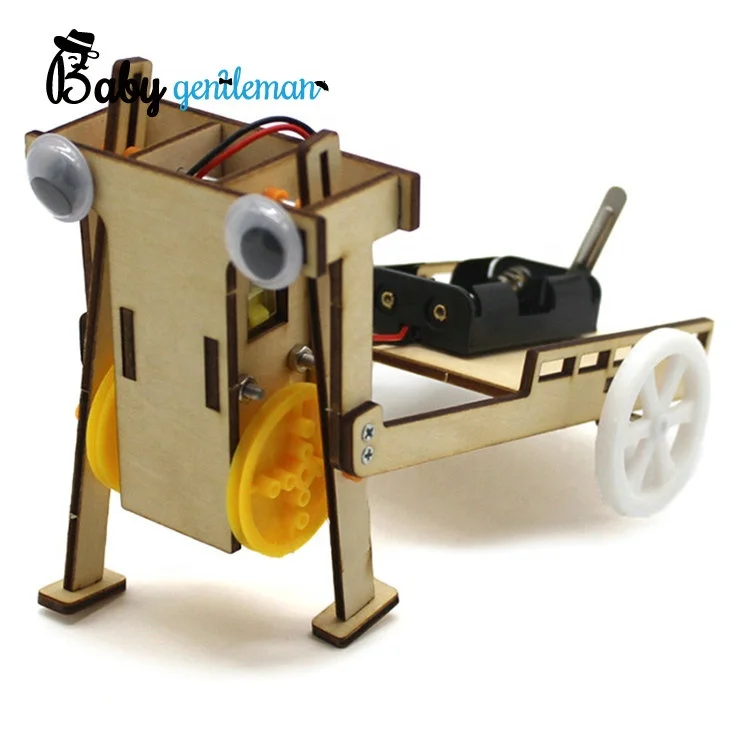 2023 Windmill Car Toy Wooden Physical Experiment Assembled Model Kit For Kids Z04039G