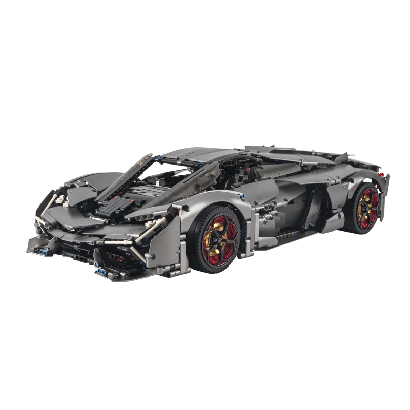 Car model 2024 building blocks cars 1:8 Silver Gray Technical APP Remote Control super sports car Building Block sets