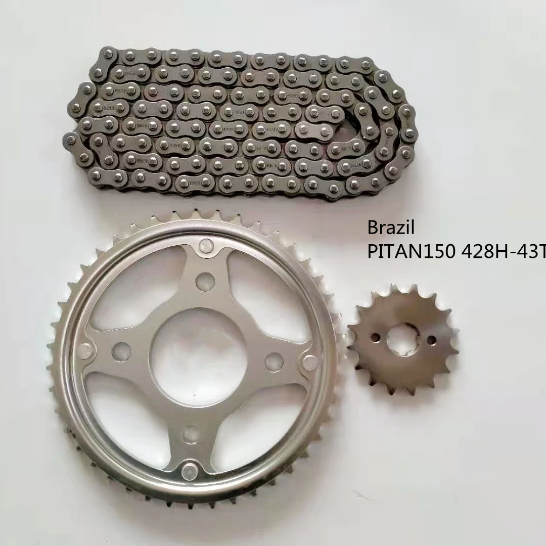 Inmetro цепные наборы 150 cc 428 H цепь с 43-16 зубьями звездочка/Cadena & pinon