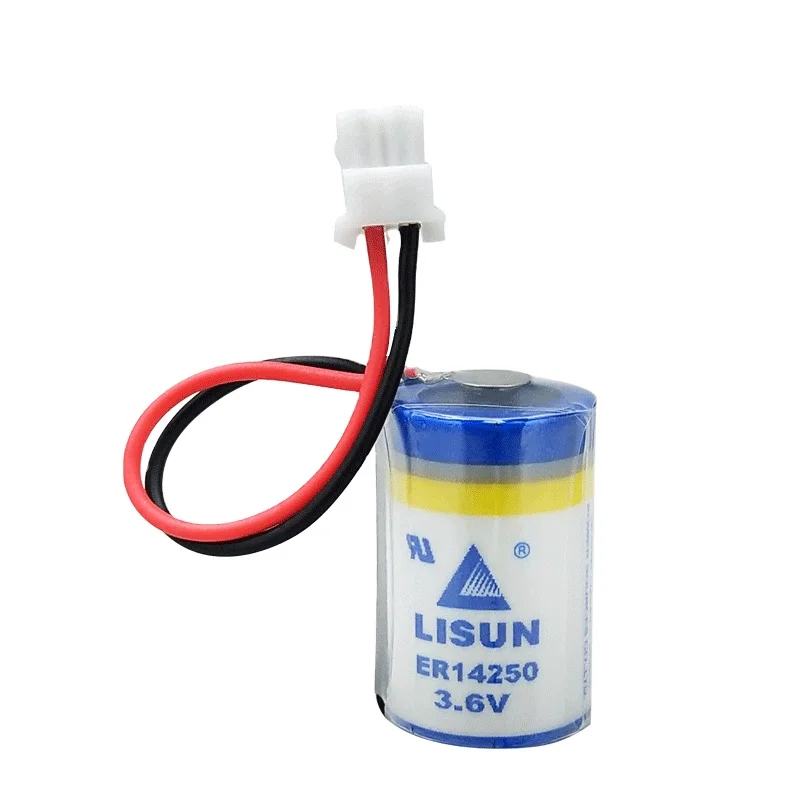 LISUN ER14250 1/2AA 3.6V Lithium battery for Delta Programmer DVP-32EH/40EH/80EH Series PLC Smart devices