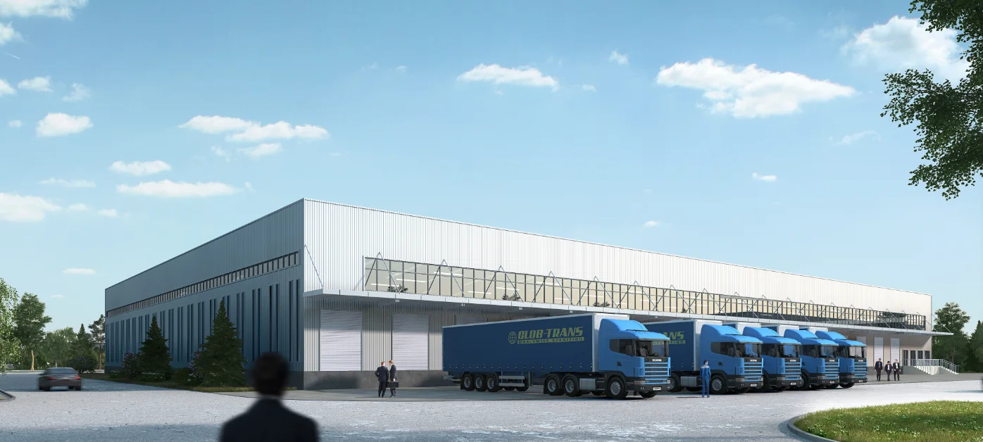 Architecture Design with prefabricated steel structure style for factory and warehouse building design with profile drawing