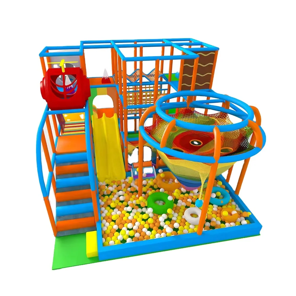 Professional Manufacturer  Ropes Crochet Playground Rainbow Rope Net Good Quality Indoor playground