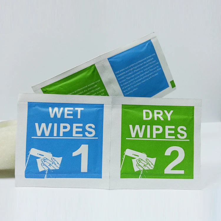 OEM ODM Electronic Factorysupply Screen Cleaning Wet And Dry Wipes Phone Screen Wipes Mobile Phone Screen Cleaner Wipes