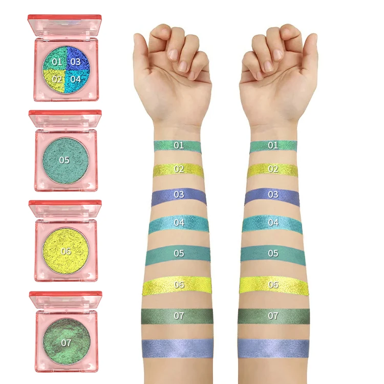 Стойкий макияж для глаз палитра теней частная марка блестящий хайлайтер век хамелеон