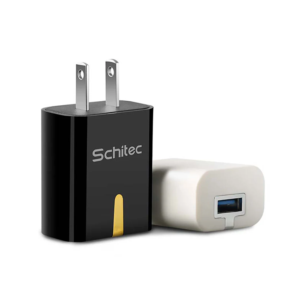  SChitec Горячая продажа США ЕС штепсельная вилка Быстрая зарядка 3 0 usb зарядное устройство двойной 2.1A телефон стены