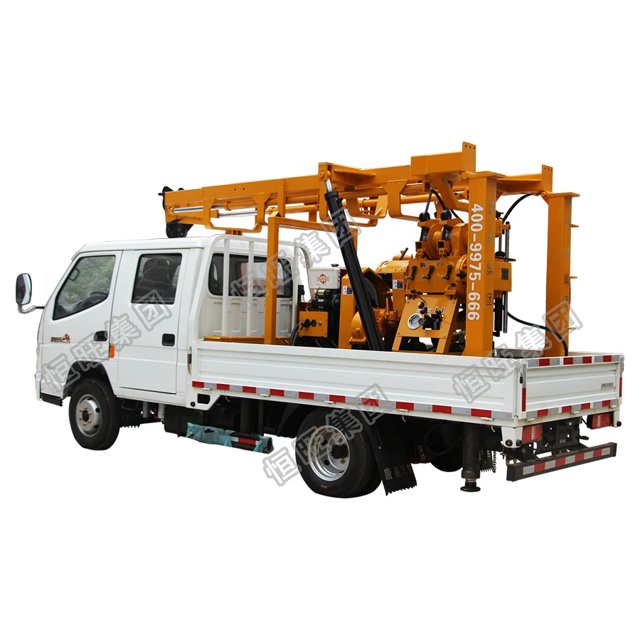 200 Meter Deep Truck mounted  hydraulic spindle rotary drilling rig