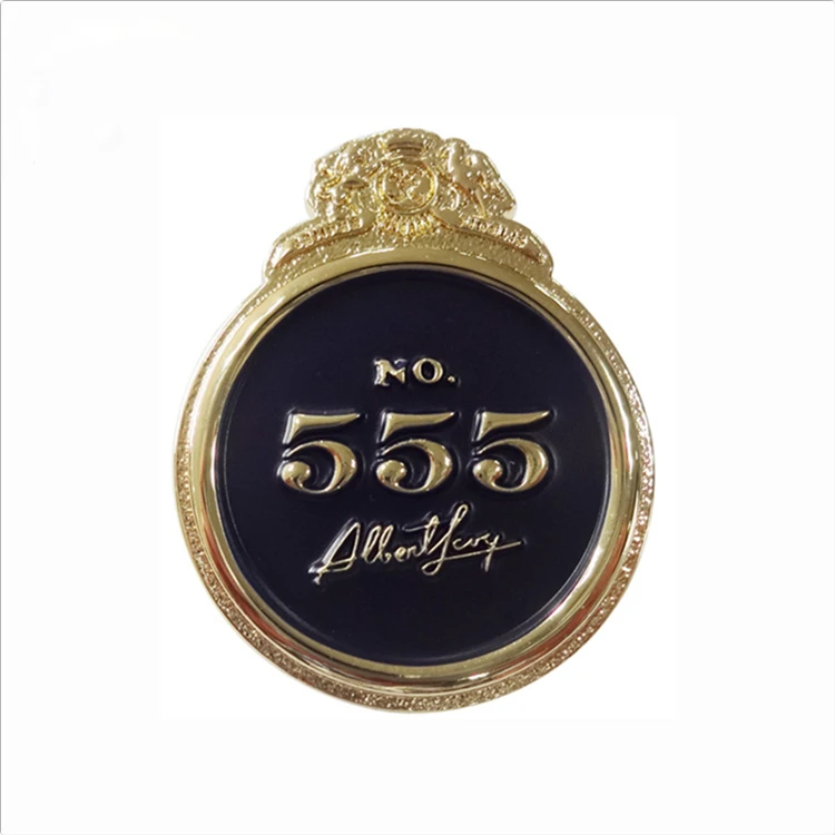 top quality golden metal plates brand logos