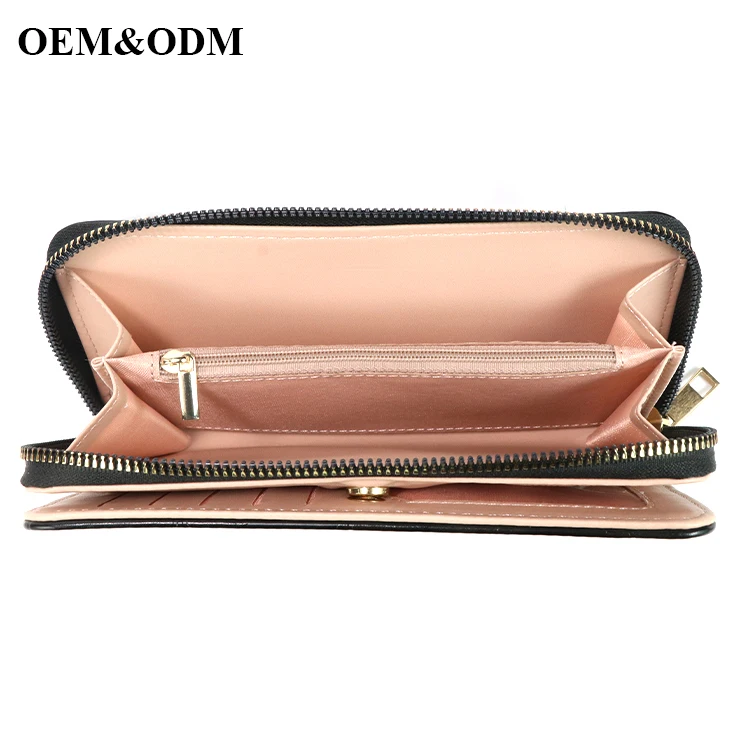 PU Leather Credit,Card Slots Wallet Mobile Phone Bag Case Women Crossbody Cellphone Purse/