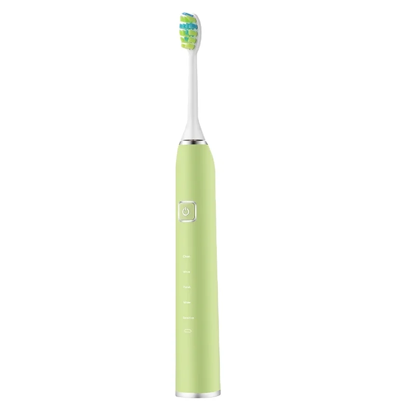 Luxury rotating replacement adult bamboo couple silicon bristle electric toothbrush