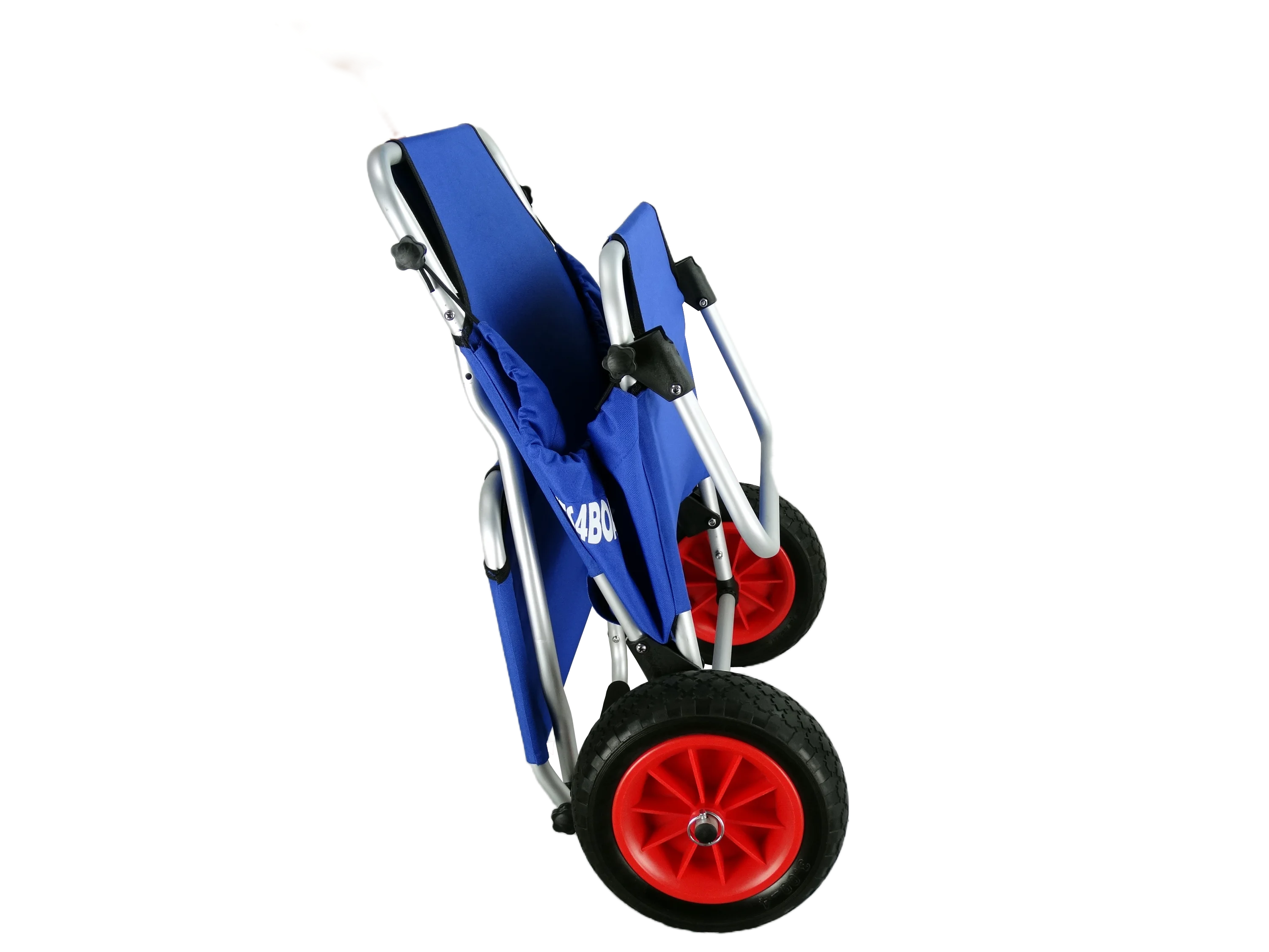 utility convertible rolling foldable fishing cart caddy aluminum fishing cart with pneumatic wheel