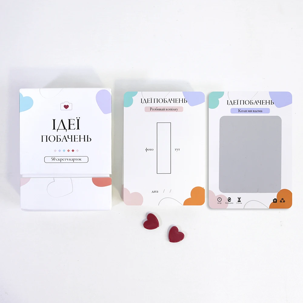 Custom Printing Date Ideas Games Adventure Cards Scratch Off Dating Game Scratch Card With Scratcher for Couples
