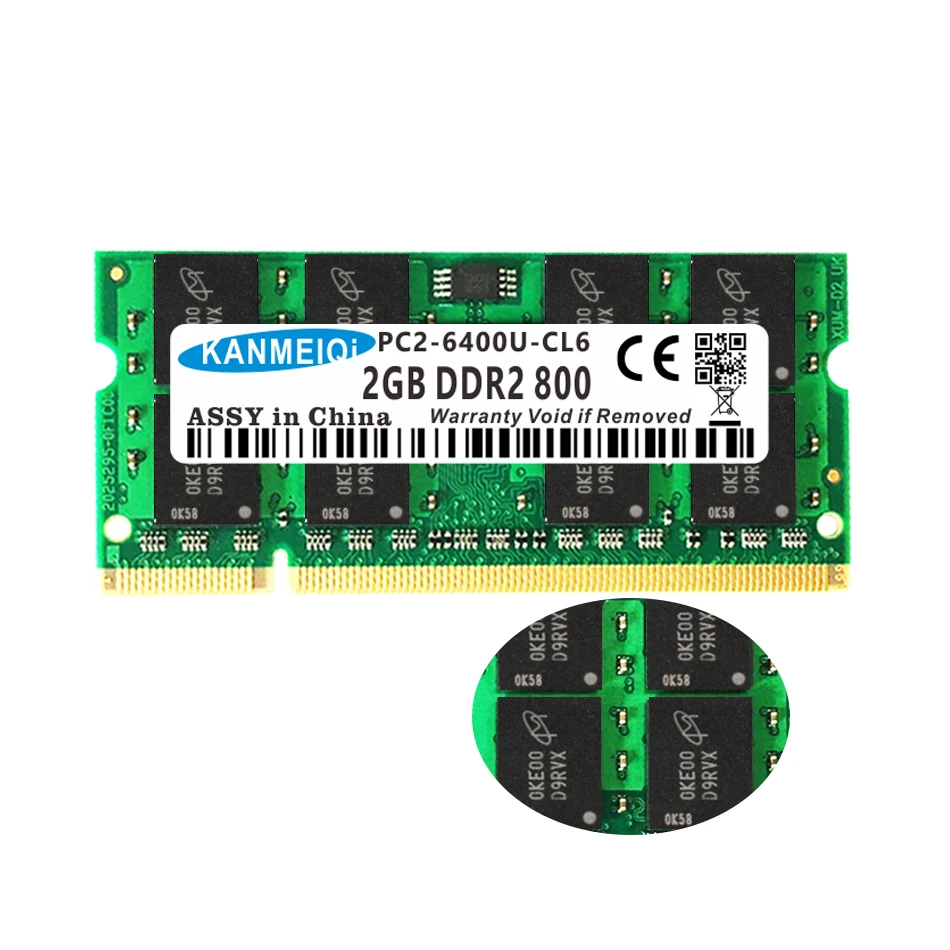 Заводская оптовая продажа OEM DDR2 2 ГБ 800 МГц память для ноутбука