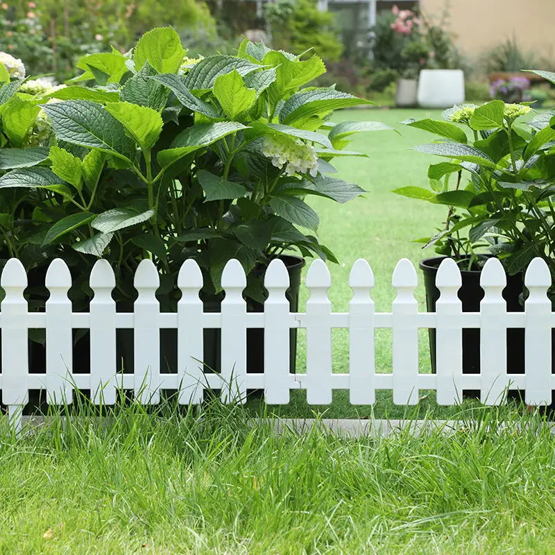 Factory Custom Size high quality plastic mini garden fences pvc small decorative garden fences