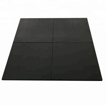 
GYM 25mm thickness black fitness gym use rubber flooring mat high density type 