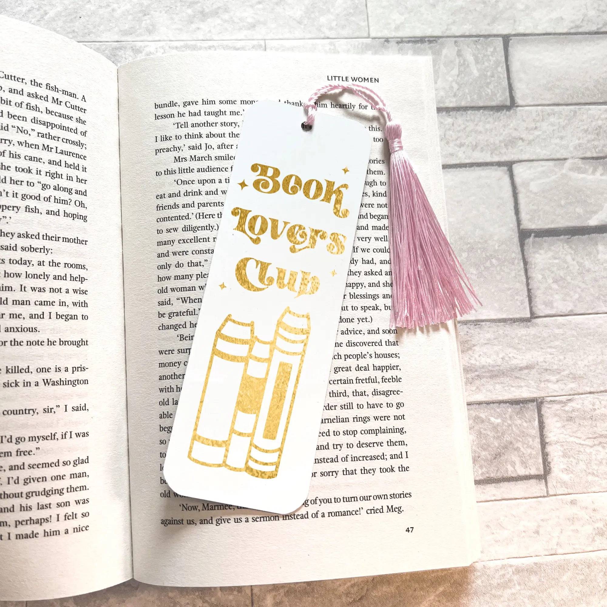 Custom Acrylic Sublimation SVG Bundle Bookmark for Women with Tassel Promotional Bookmarks Gift for Reader