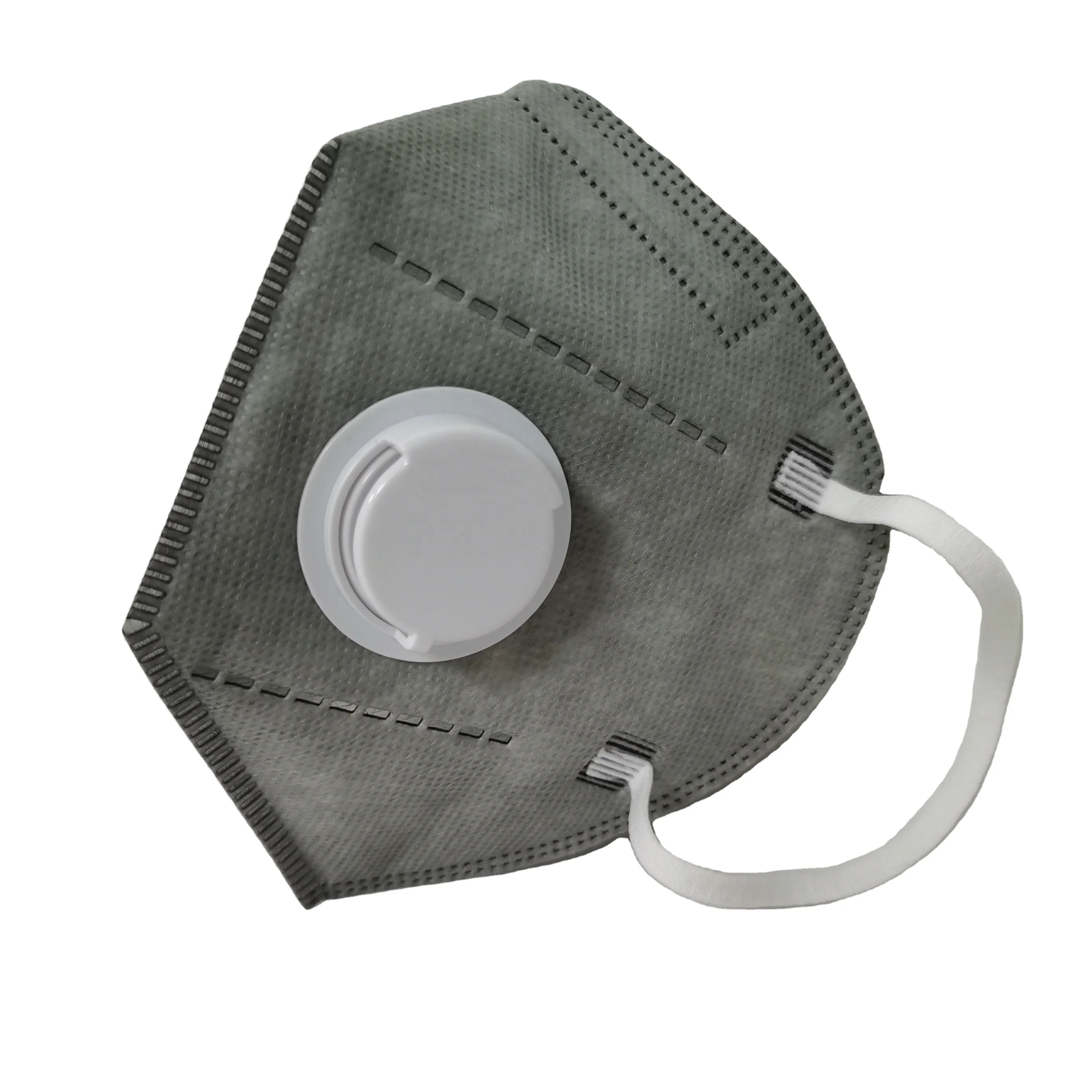 
6 слойный складной респиратор KN95 из ткани с активированным углем с фильтрующей маской с клапаном эффект 95% размер 15,8*10,8*2 см 25 шт./кор. 