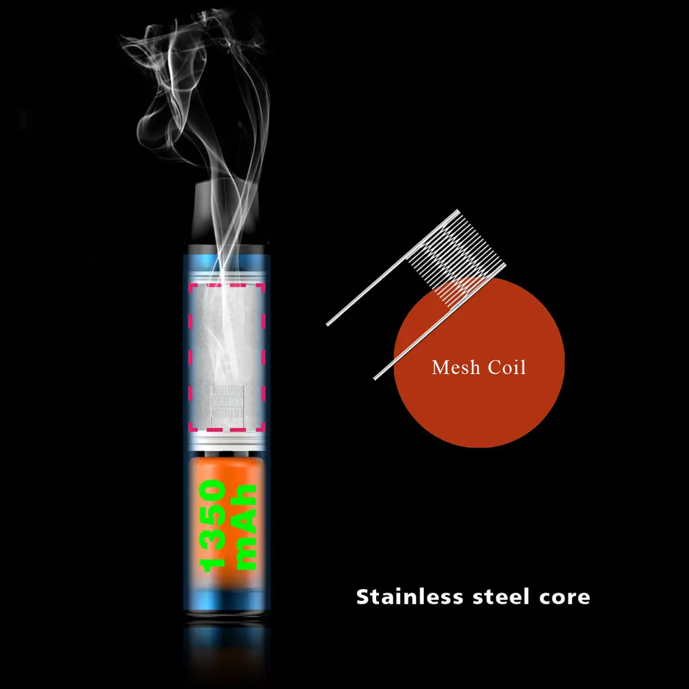 Новая Закрытая капсула для вейпинга 3500 затяжек, вапорайзер для курения