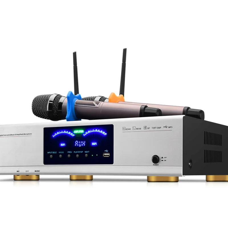 2024 Shanling  microphone Front effector Karaoke power Three in one amplifier Home Karaoke Hi Song Cinema Audio System Amplifier