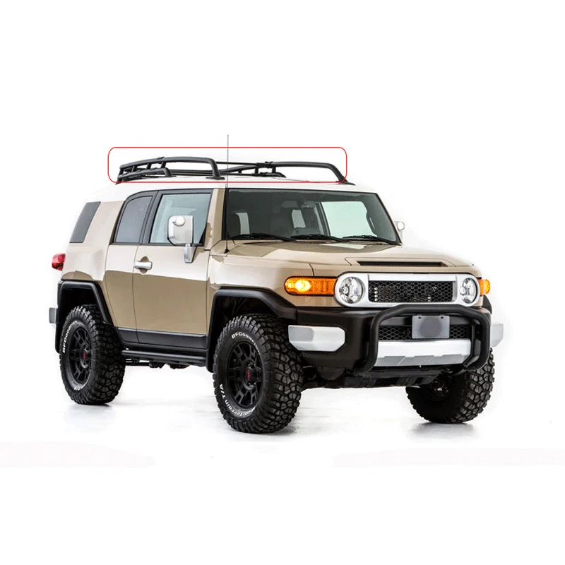 4x4 автозапчасти багаж на крышу для FJ Cruiser 07 + аксессуары Алюминиевый багажник на крышу для FJ