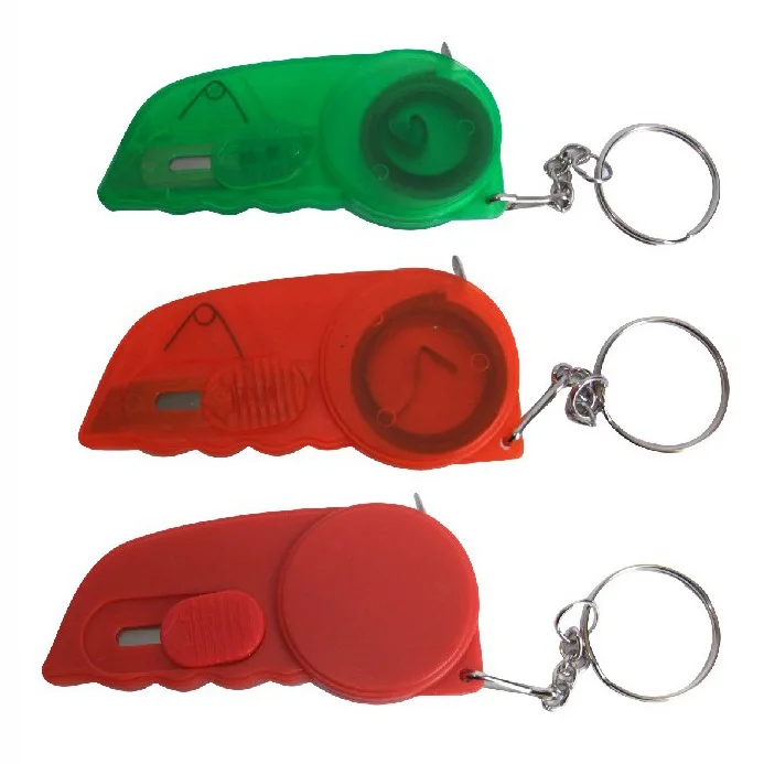 Mini Retractable Letter Opener Box Opener Knife with Keyring