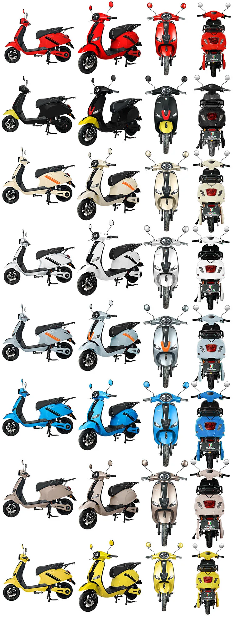 10/12inch adult removable battery electric motorcycle eec 600W/800W 40-50km/h speed 45-65km range high quality electric moped