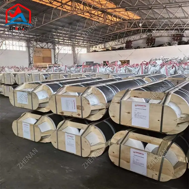 China Factory Manufacturer ZhenAn Nipple 4TPIL Electrodo de grafito Graphite Electrode UHP 600*2400 mm