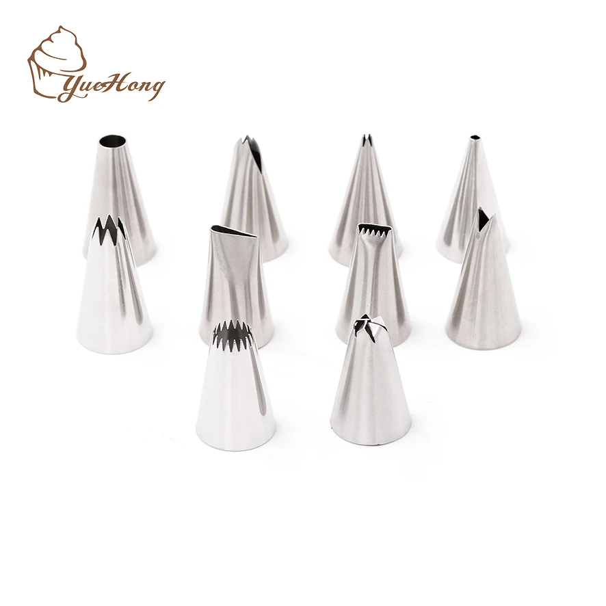 Stainless steel 4B open star  Stainless Steel Russian Pastry Icing Nozzles Russian Piping Tips for Cake Decoration Cake Nozzle