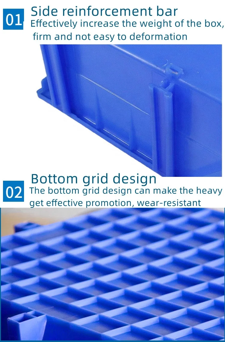 Hot Sale Plastic Shelf Bin Boxes Stackable Parts Bins Shelf Bins