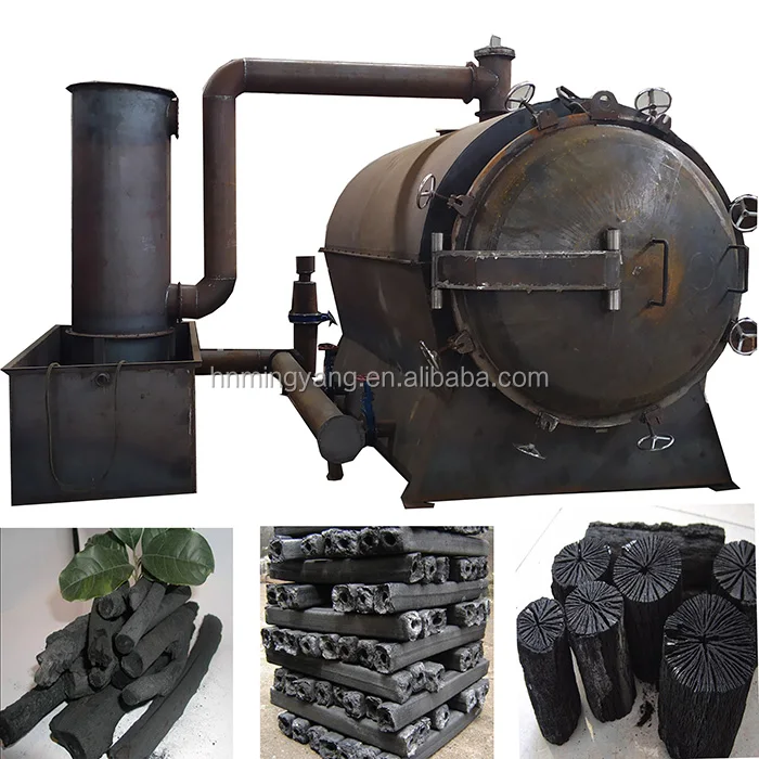 Филиппинский горизонтальный бамбуковый уголь, карбонизирующая печь, небольшой древесный уголь