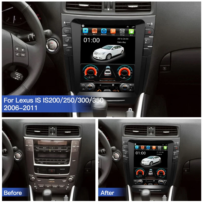 For Lexus IS IS200 IS250 IS300 IS350 2006-2011 Android13 Car Radio DVD Player Auto GPS Navigation 4G Stereo DSP Multimedia Video
