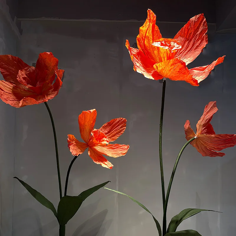 Artificial paper art Yu Meiren wedding road lead stage show window decoration wedding props Narcissus decoration dyed flower