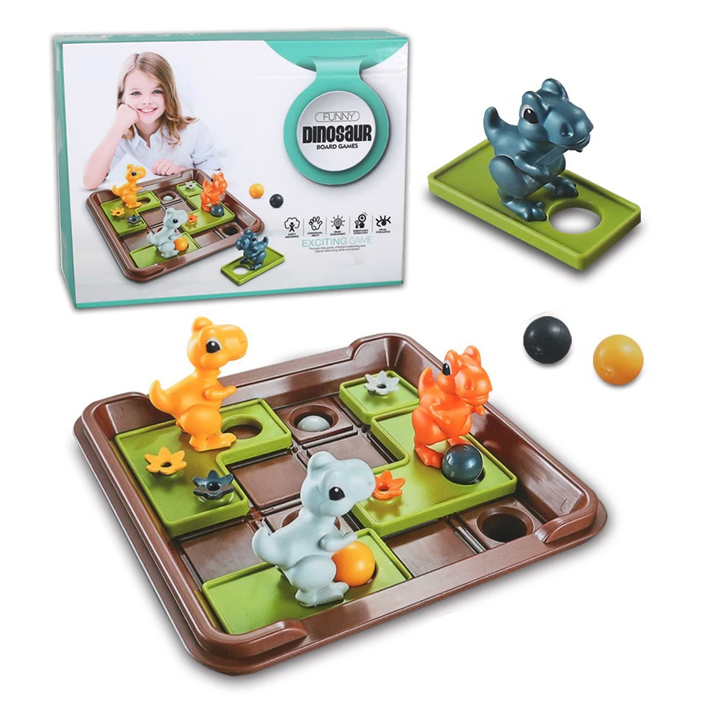 Educational play set toy dinosaur board games for children