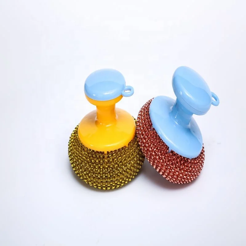 Kitchen Accessories PP And PET Material Plastic Kitchen Pan Dish Cleaning Brushes With Handle