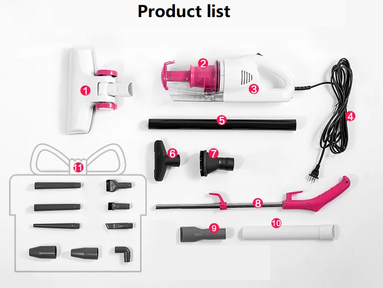 OEM home vacuum cleaner stick cyclone Mini 600W 2in1  Bagless Vacuum Cleaner Wireless