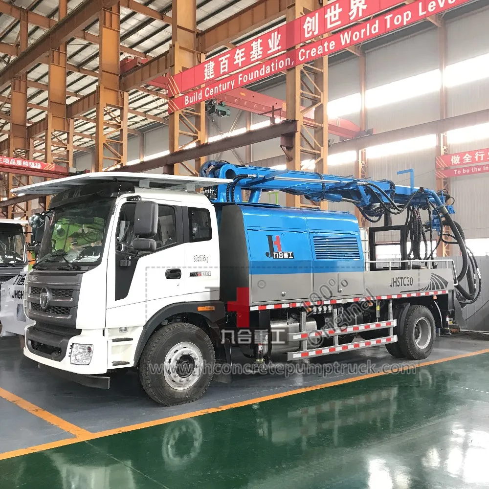 Factory price! JHSTC30 Concrete shotcrete truck robotic shotcrete truck concrete shot robotic manipulator