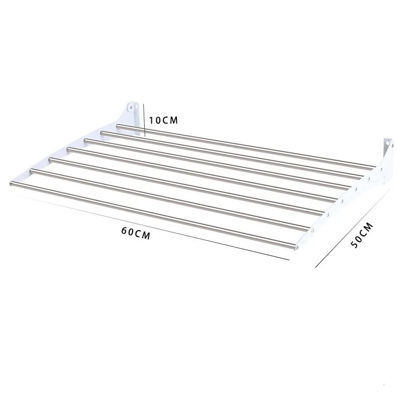 2024 100cm aluminum alloy wall hanging clothes rack | wall hanging clothes rack, space saving | the best clothes rack