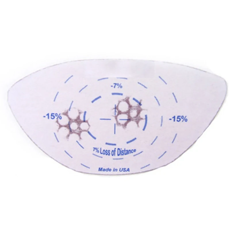 Hot sale self-adhesive golf impact sticker label 5pcs/sheet golf training aids with thermal paper  material