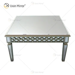 Customized End Table Elegant WXF-639 Champagne Silver Homemade Coffee Table
