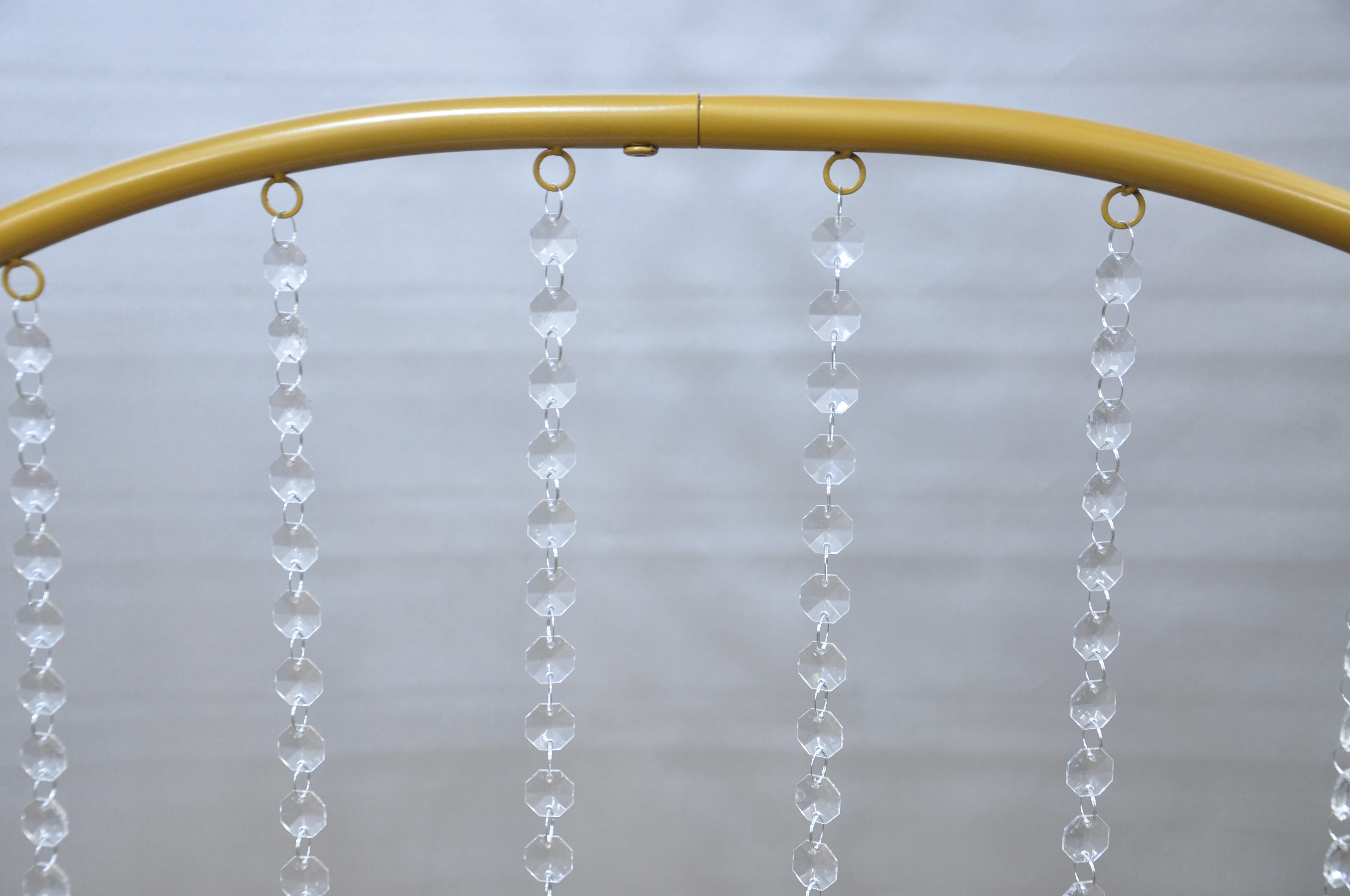 Factory direct sale Single tube arch planter Gold Metal Arch Wedding Garden  Arch trellis for Bridal Party Decoration