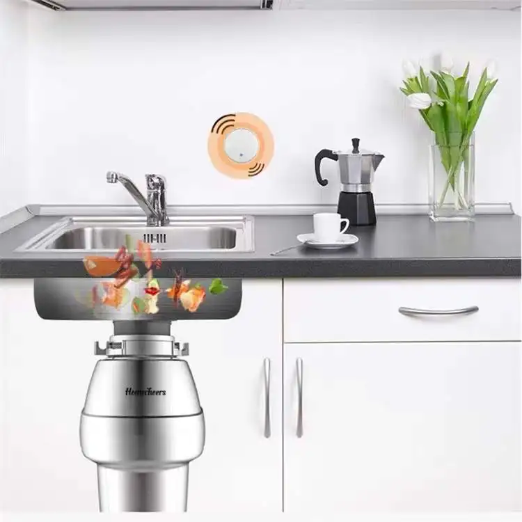 Household Food Waste Disposer Disposal Unit Garbage Disposal Continuous Feed Built-in Air Switch,Overload Protection