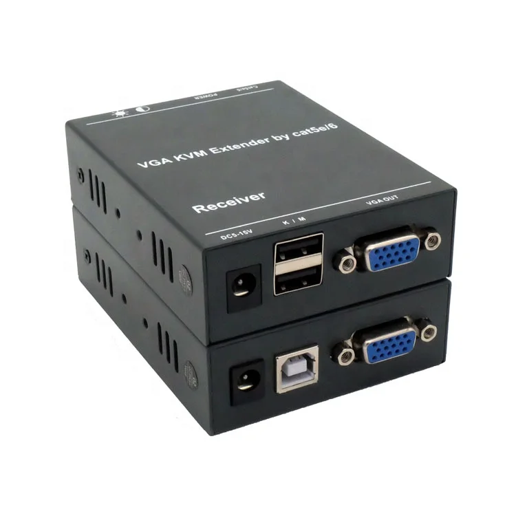 Новое поступление 200 м 1080P 60 Гц Поддержка клавиатуры мыши USB VGA KVM Extender с аудио разъемом
