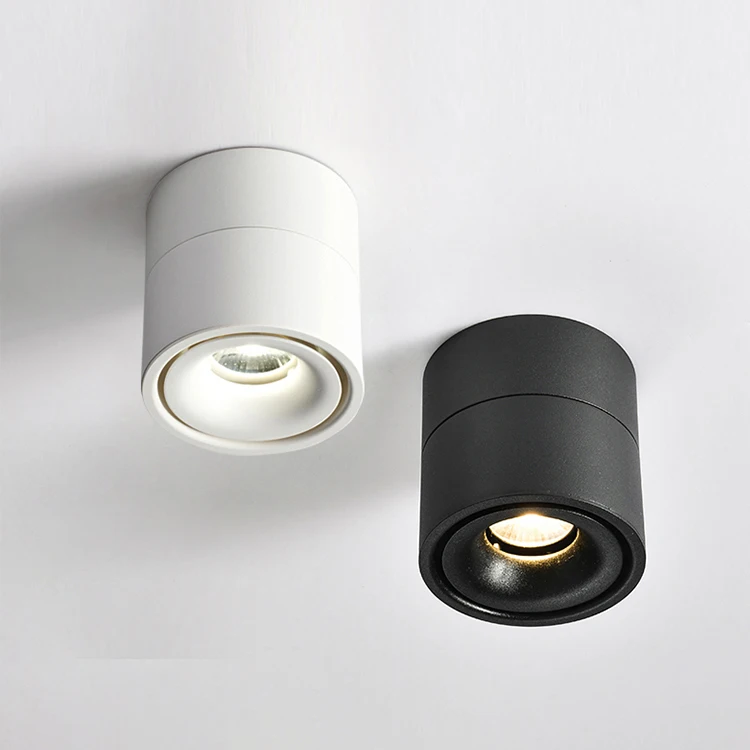 Commercial Modern Spot light Angle Adjustable Surface Mounted COB 8w Ceiling LED Spotlight