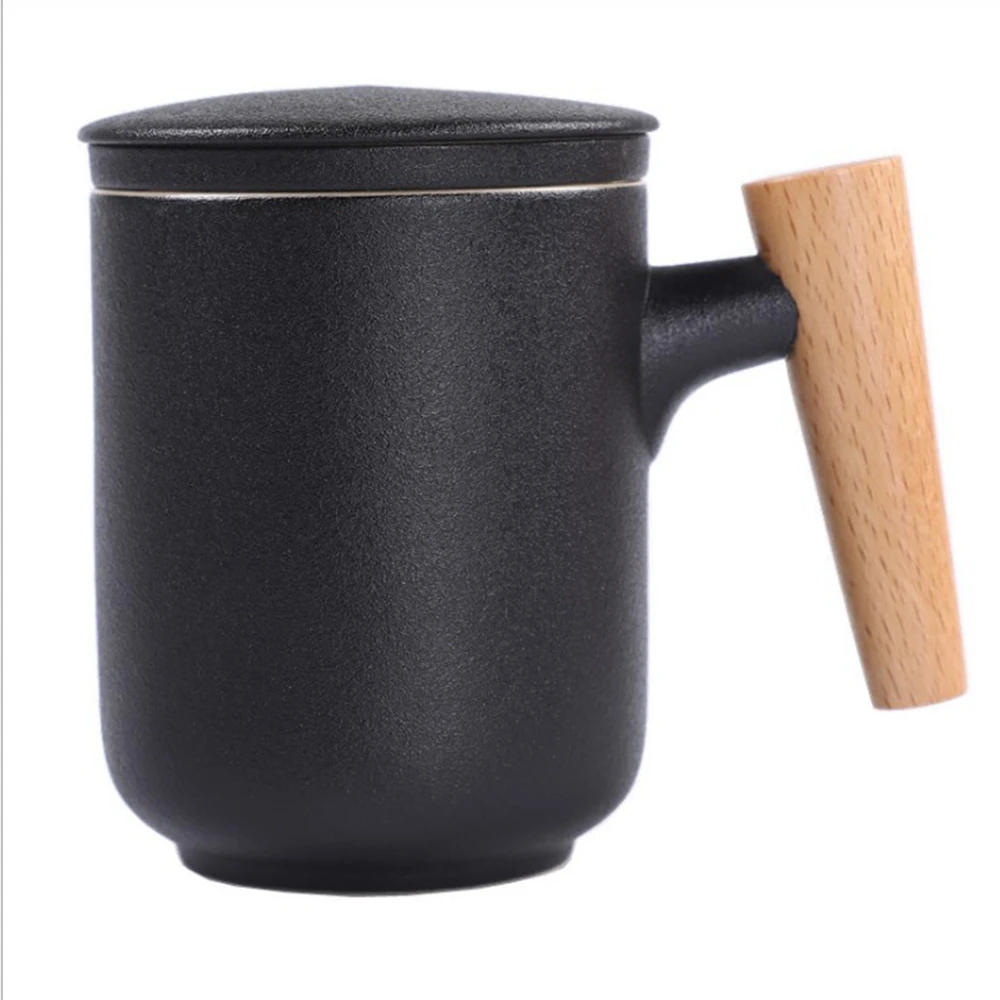 New product ideas 2022 350ml ceramic coffee mugs wholesale custom chinese ceramic tea cups with infuser