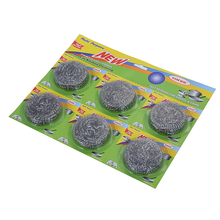 New Products Cheap Kitchen Wire Sponge Scourer Metal Stainless Steel Ball Machine Superior For