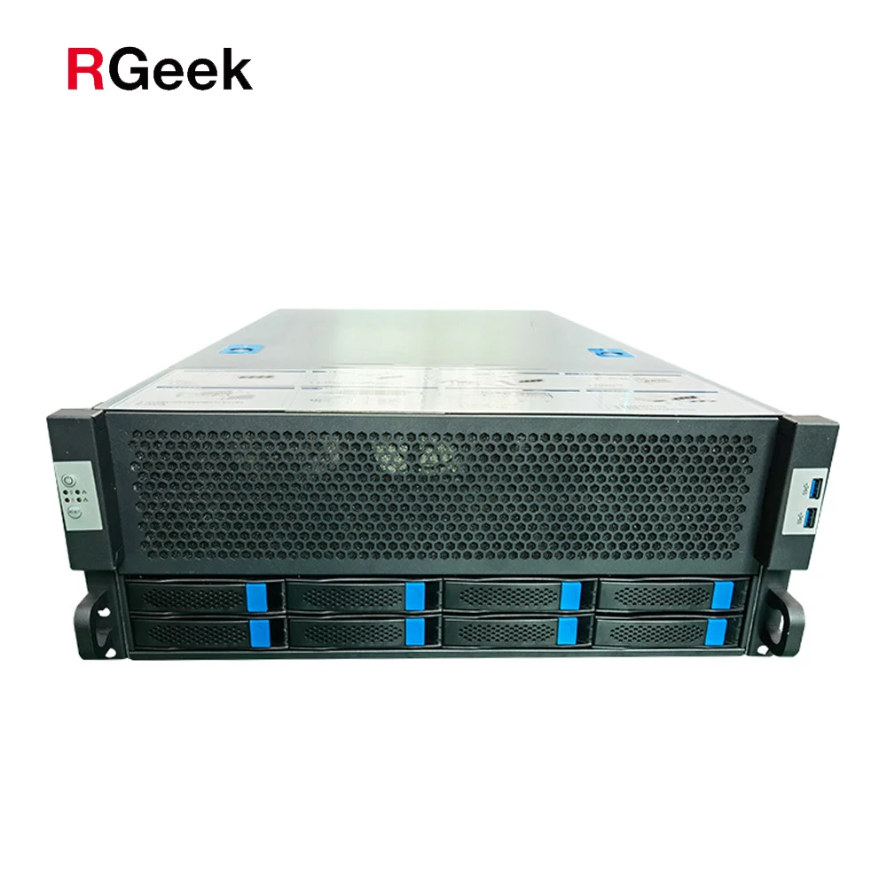 RGeek 2u rack mount server chassis hot swap atx case with 8 HDD bay server case 2u