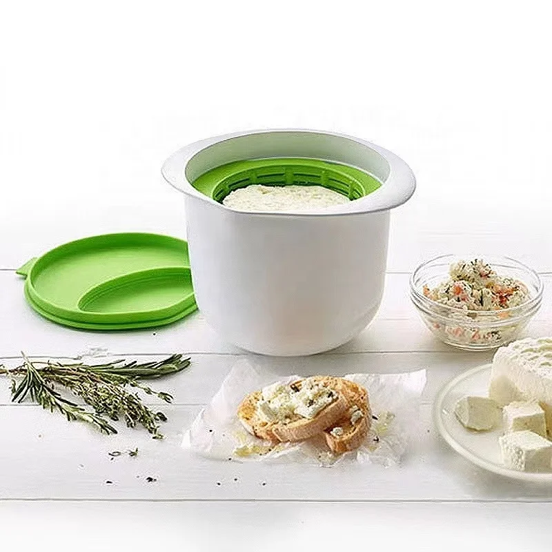 Microwave  food grade PP Butter Yogurt Cottage Cheese Maker for Making Cheese Kitchen Tool