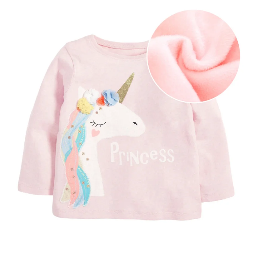  Hot Sale Casual Shirts Kids Clothes Autumn 2021 Children Top Baby Shirt Unicorn Pattern