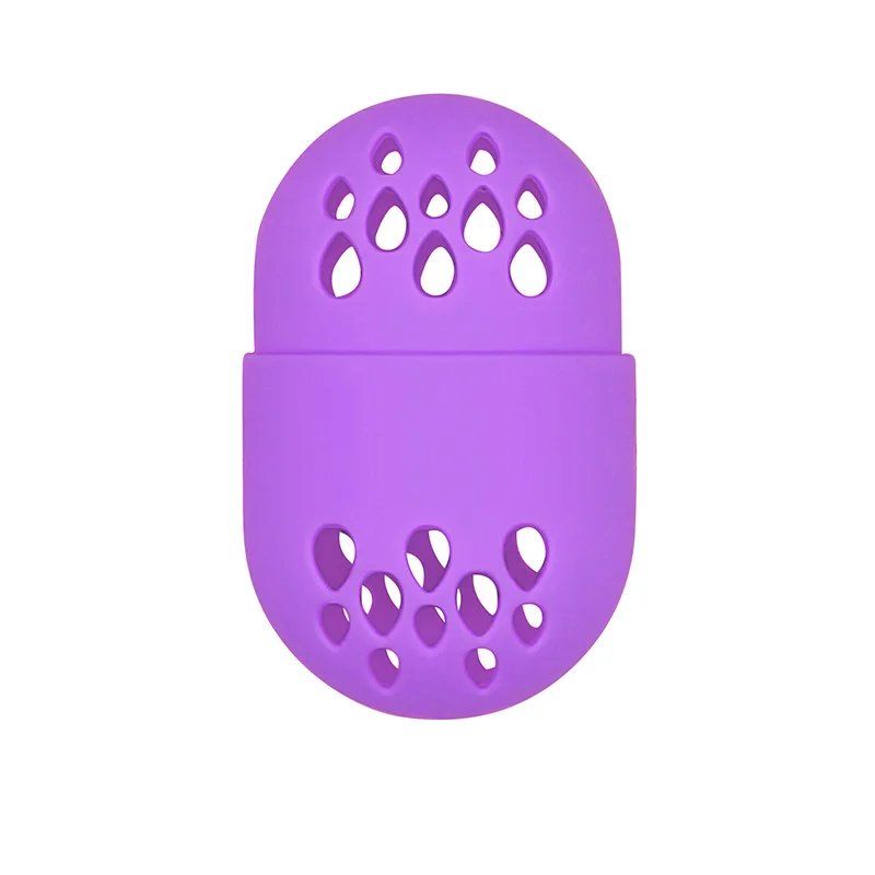 Factory Makeup Powder Puff Soft Breathable Sponge Holder Beauty Egg Silicone Storage Travel Carrying Capsule