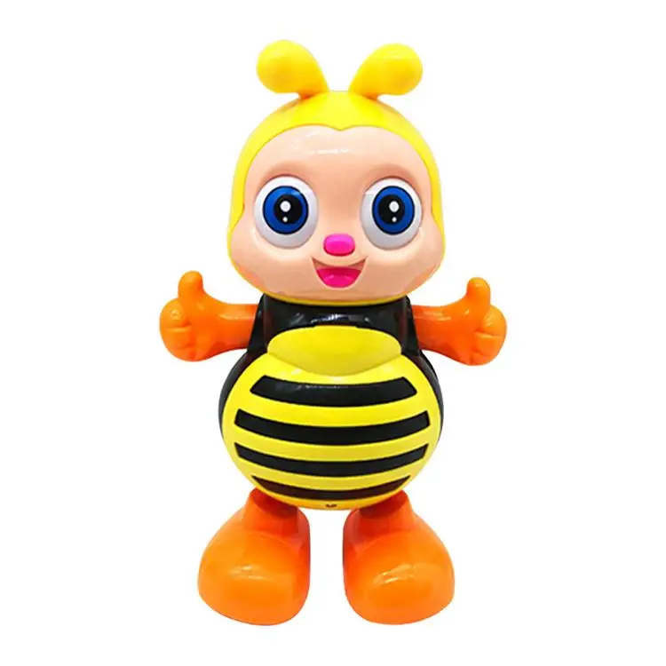 
High Quality Kids Cartoon Bee Cartoon Plastic Doll Toy Electric Dancing Doll Children Electronic Pets Music Toy 